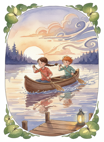 The Canoe at Dusk