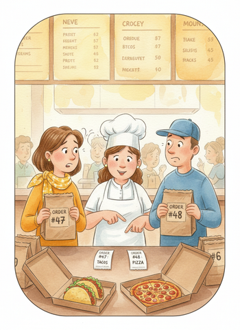 The Mixed-Up Order Numbers